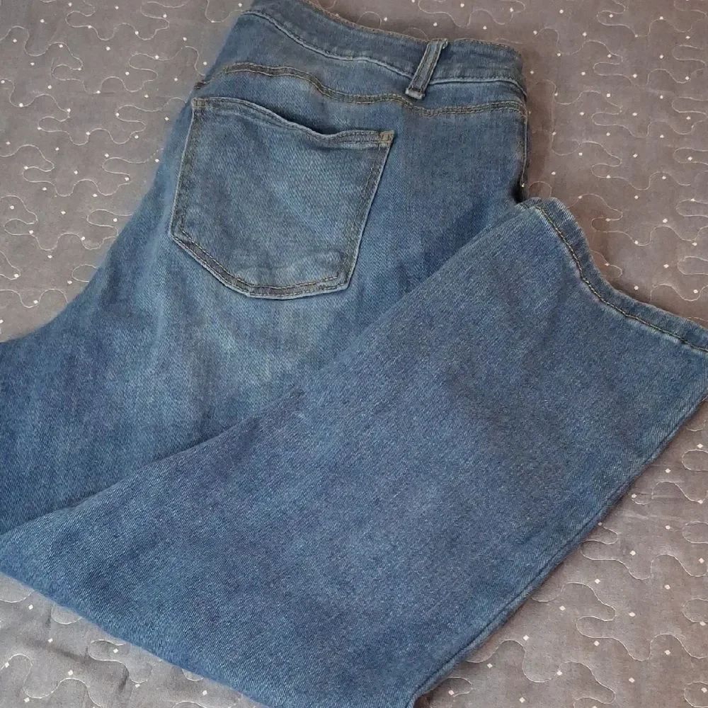 Caot Classic Blue Denim Cropped Jeans size 16WP